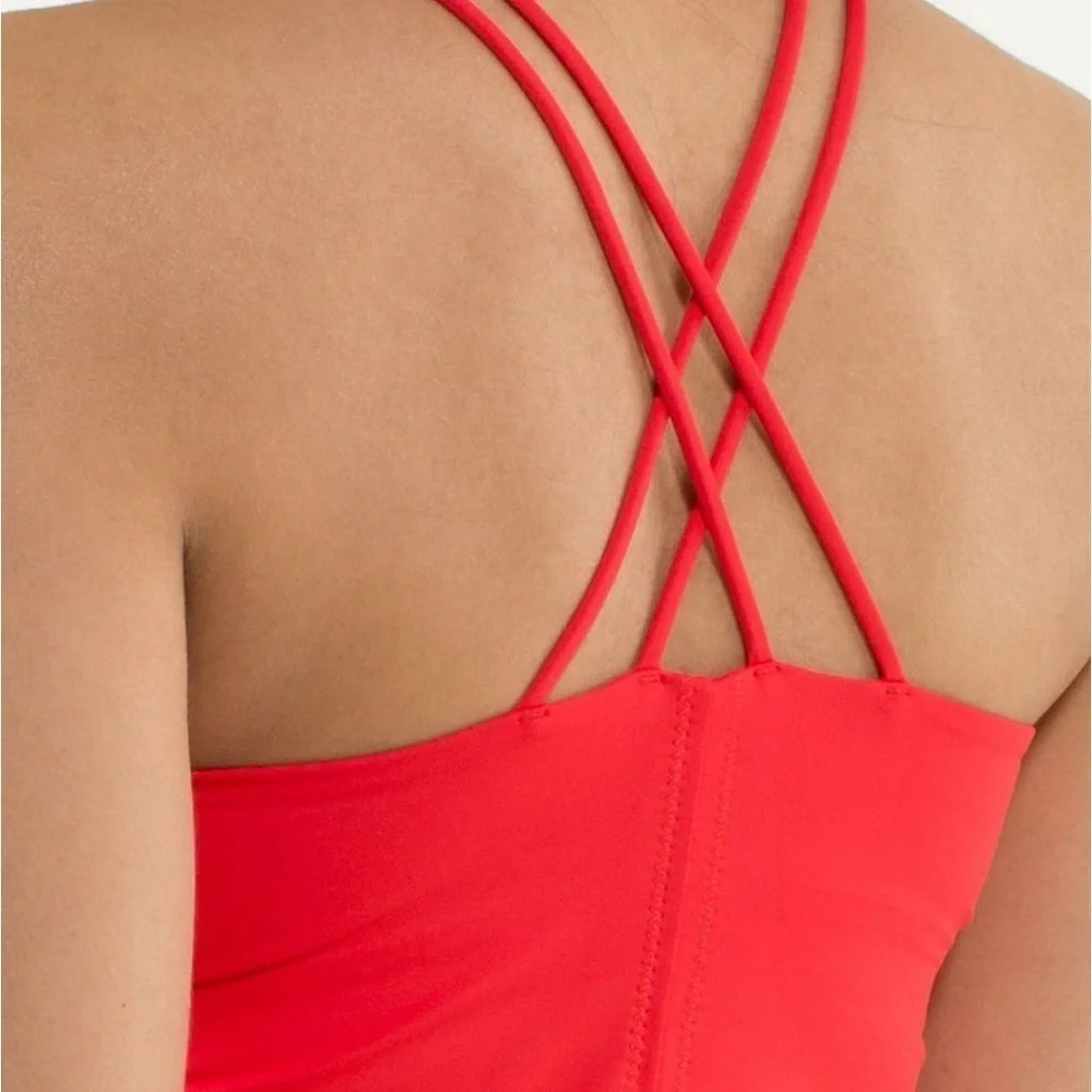 Lululemon Free To Be Tank Love Red